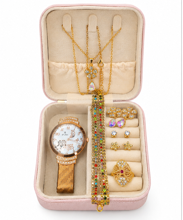 Jewellery Box Deal – Watch, Necklaces, Bracelet, Earrings & Ring Set