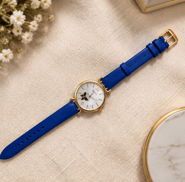 Royal Blue Butterfly Wrist Watch