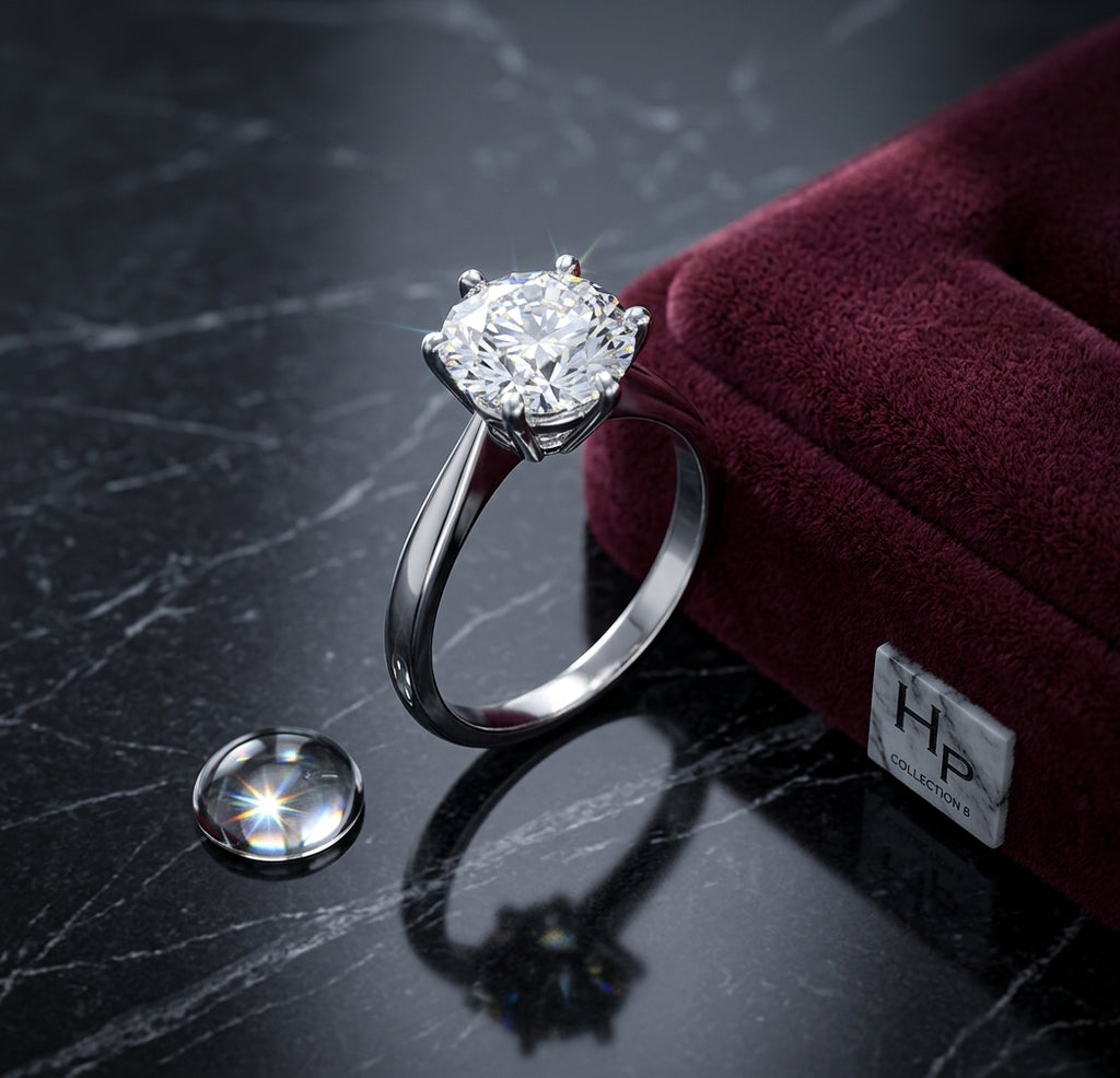 Crystal Oval Diamond Ring