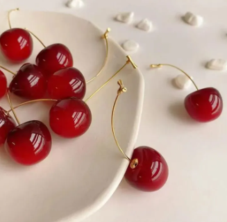 Antic Cherry Drop Earring
