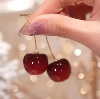 Antic Cherry Drop Earring