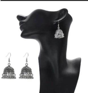 Gold-Plated Jhumka Earrings