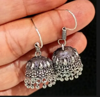 Gold-Plated Jhumka Earrings